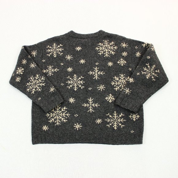 Vtg J Crew Oarsman 100% Wool Chunky Knit Sweater - Picture 2 of 6